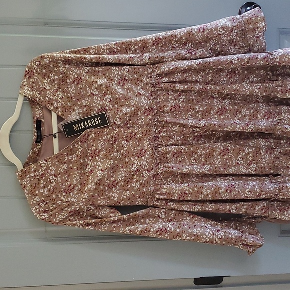 NWT Mikarose August praline ditsy floral  dress - Picture 5 of 9